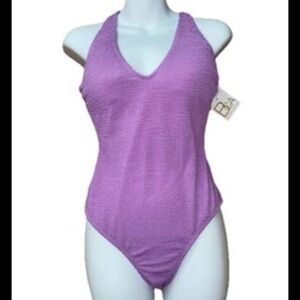 NWT Large Purple One-Piece Swimwear.